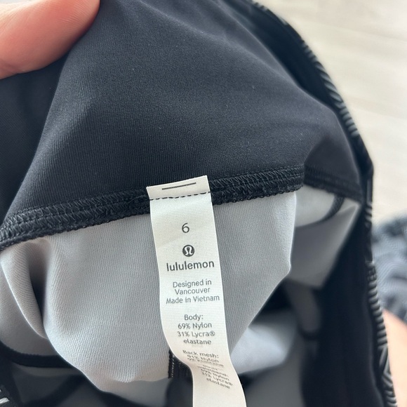 Lululemon Pace Rival High-Rise Crop Leggings 22" Labyrinth Black Light Cast - Picture 10 of 16